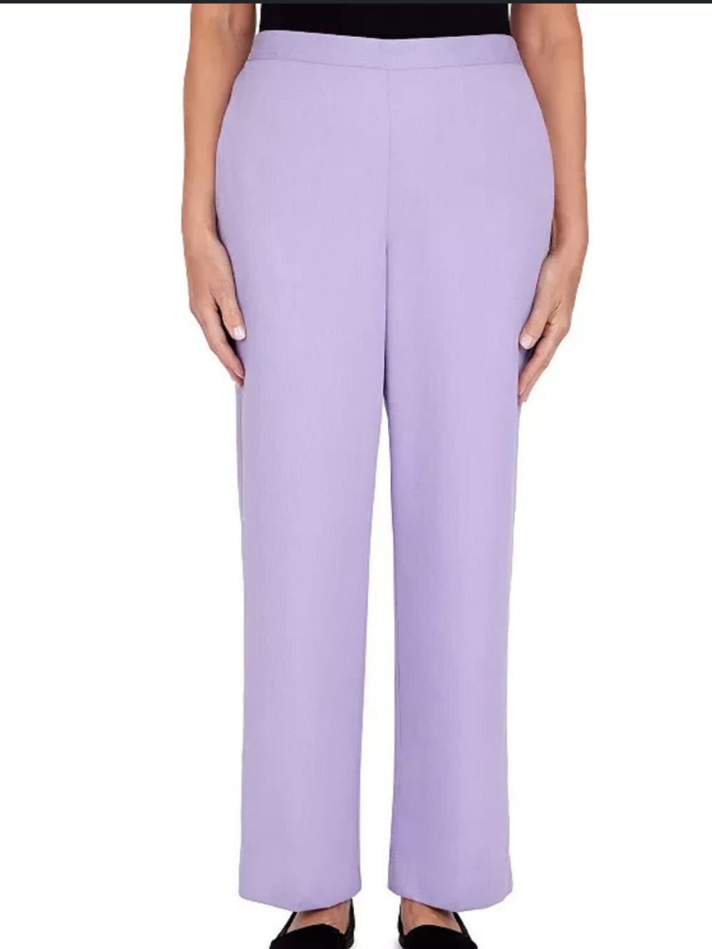 Alfred Dunner Microfiber Twill Short Length Pants